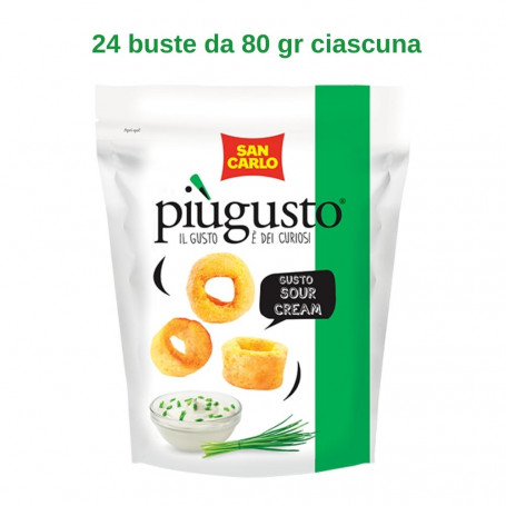 San Carlo Piu' Gusto sour cream 24 buste da 80 gr