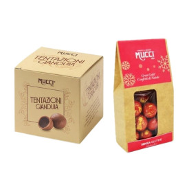 Mucci Dragees tentazioni alla Gianduia e confetti Gran Gala' di Natale 75 grammi