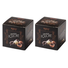 Mucci Dragees al Liquore Limoncello Rhum Sambuca 2 confezioni da 75 grammi