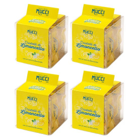 Mucci Dragees Cristalli di Limoncello 4 confezioni da 50 grammi
