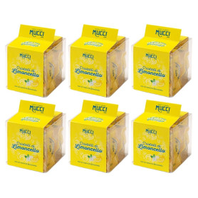 Mucci Dragees Cristalli di Limoncello 6 confezioni da 50 grammi