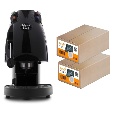 Didiesse Frog Revolution macchina da caffe' e 300 cialde Gustoso Miscela Nera