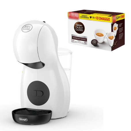 De Longhi Piccolo XS Macchina da caffe' e 80 capsule Nescafe' Dolce Gusto
