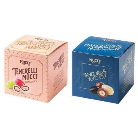 Mucci confetti assortiti con mandorle e nocciole 2 confezioni da 75 grammi