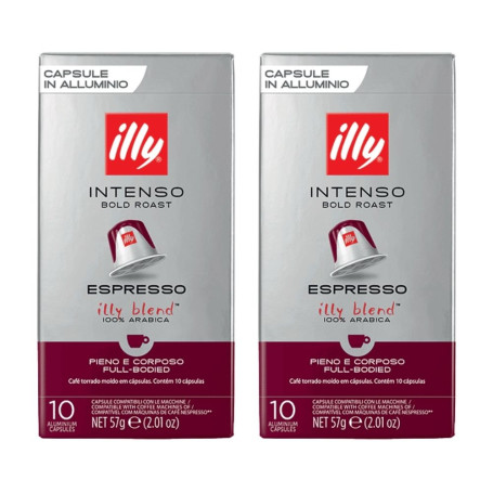 Illy Blend Tostato Intenso 20 capsule in alluminio compatibili Nespresso