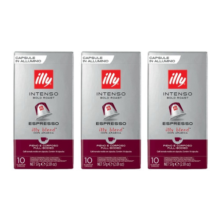 Illy Blend Tostato Intenso 30 capsule in alluminio compatibili Nespresso