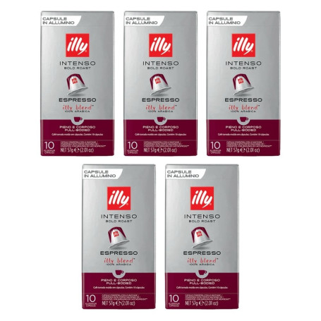 Illy Blend Tostato Intenso 50 capsule in alluminio compatibili Nespresso