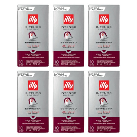 Illy Blend Tostato Intenso 60 capsule in alluminio compatibili Nespresso