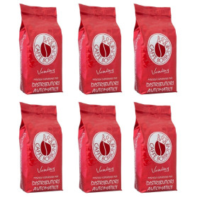 Caffe' Borbone in grani linea Vending Miscela rossa 6 confezioni  da 500 Grammi
