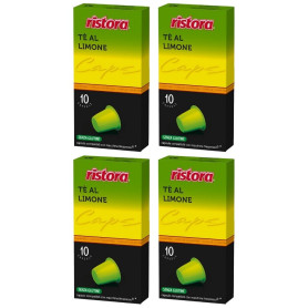 Ristora 40 capsule Te' al Limone  compatibili Nespresso