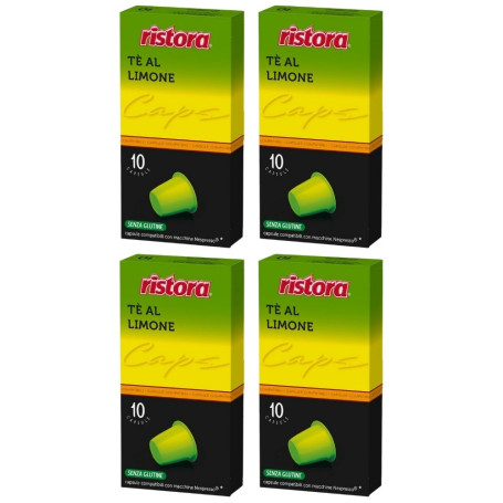 Ristora 40 capsule Te' al Limone  compatibili Nespresso