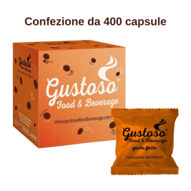Caffe' Gustoso capsule compatibili Nespresso miscela Arancio 400 capsule