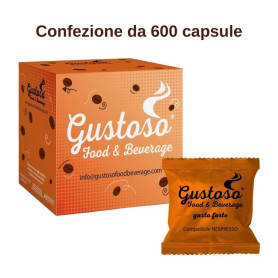 Caffe' Gustoso capsule compatibili Nespresso Miscela Arancio confezione da 600