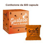 Caffe' Gustoso capsule compatibili Nespresso Miscela Arancio confezione da 600