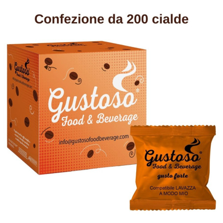 Caffe' Gustoso 200 capsule compatibili Lavazza A Modo Mio miscela Arancio
