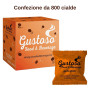 Caffe' Gustoso 800 capsule compatibili Lavazza A Modo Mio miscela Arancio