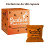Caffe' Gustoso 100 capsule compatibili Lavazza Espresso Point miscela Arancio