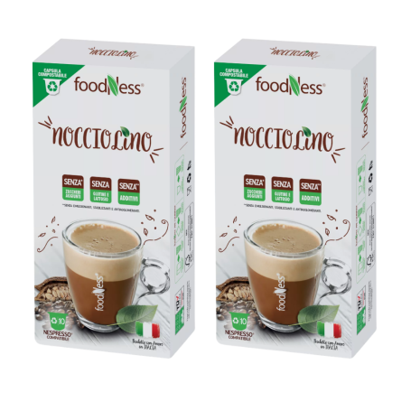Foodness  Nocciolino Compatibile Nespresso 20 capsule