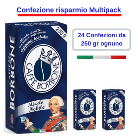 Caffe' Borbone Macinato Miscela Nobile 24 Confezioni da 250 Grammi