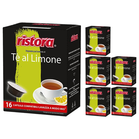 Ristora Te al Limone Compatibile Lavazza A Modo Mio 96 Capsule