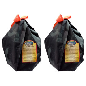 Panificio Giannini 2 Panettoni artigianali con gocce di cioccolato da 1 kg