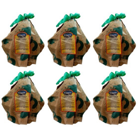 Panificio Giannini 6 Panettoni artigianali al cioccolato e pera da 1 kg ciascuno