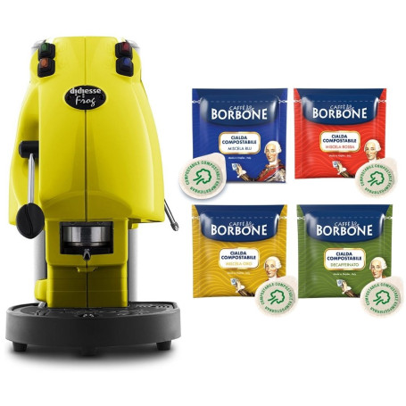 Didiesse Frog Revolution macchina da caffe' per cialde gialla limone con omaggio