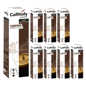 Caffitaly System Corposo Espresso Forte E Caffe Box Da 80 Capsule