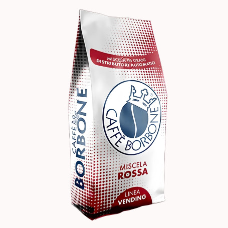 Caffe Borbone In Grani Miscela Rossa Linea Vending Busta Da 1 Kg 