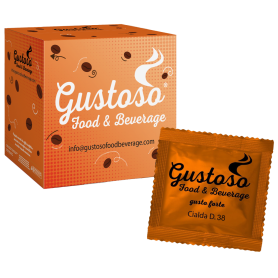 Caffe' Gustoso cialde da 38 mm miscela Arancio confezione da 100