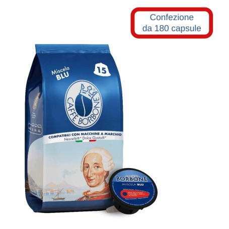 Borbone Miscela Blu Compatibile Nescafe' Dolce Gusto 180 Capsule