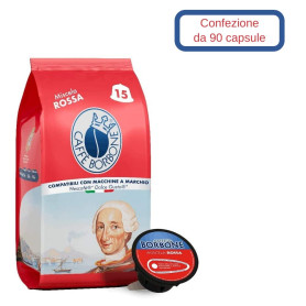 Borbone Miscela Rossa Compatibile Nescafe' Dolce Gusto 90 Capsule