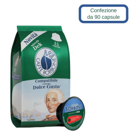 Borbone Miscela Dek Compatibile Nescafe' Dolce Gusto 90 Capsule