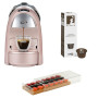Caffitaly Macchina Caffe' Ambra S18 Cipria con Portacapsule vassoio e un box di 10 capsule 