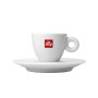 6 Tazzine Caffe'  Illy  In Porcellana e 2 tazze illy cappuccino con piattino
