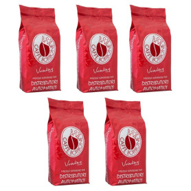 Caffe' Borbone in grani linea Vending Miscela rossa 5 confezioni da 500 Grammi