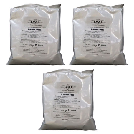 Preparato in polvere per granita al limone 3 Buste da 620 gr D&D Food & Beverage