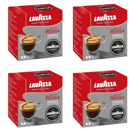  Caffe' Lavazza A Modo Mio Qualita' Rossa 64 Capsule