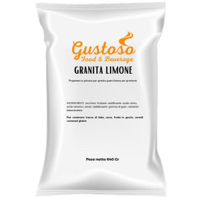 Preparato in polvere per granita al limone da 640 gr Gustoso