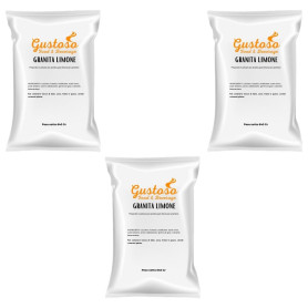 Preparato in polvere per granita al limone 3 buste da 640 gr Gustoso