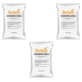 Preparato in polvere per Crema Fredda Ginseng 3 buste  da 1 kg Gustoso