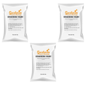 Preparato in polvere per Crema Fredda Yogurt 3 buste  da 1 kg Gustoso