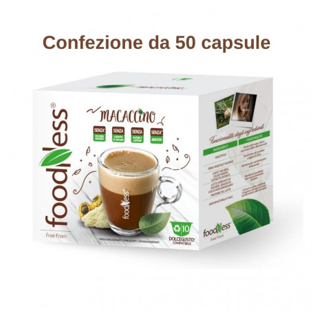 Foodness Macaccino Compatibile Nescafe' Dolce Gusto 50 Capsule