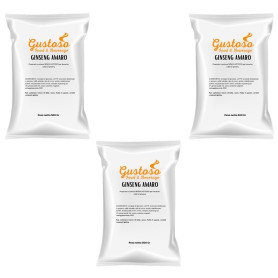 Preparato in Polvere per Bevanda Calda  Ginseng  Amaro 3 buste da 500 gr Gustoso