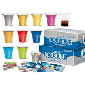 6 Kit Accessori Caffe' Borbone Muticolor per caffe' 150 pezzi