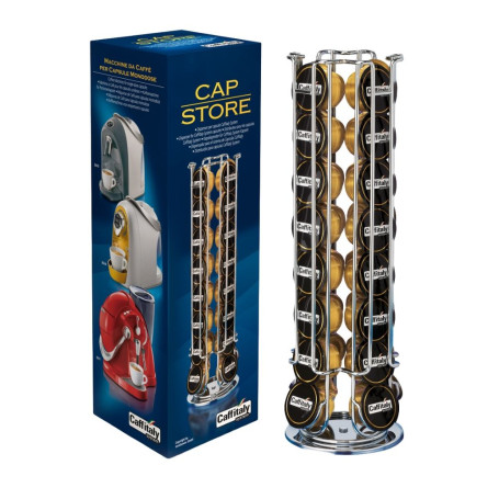 Caffitaly Portacapsule Girevole In Acciaio