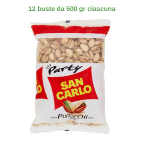 San Carlo Pistacchi tostati salati 12 buste da 500 gr