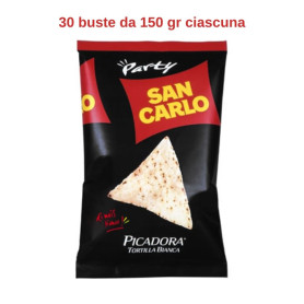 San Carlo Picadora Tortilla bianca 30 buste da 150 gr