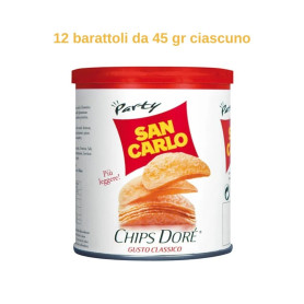 San Carlo Chips Dore' Classico 12 barattoli da 45 gr