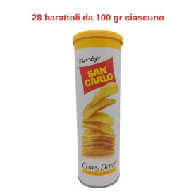 San Carlo Chips Dore' gusto vivace 28 barattoli da 100 gr